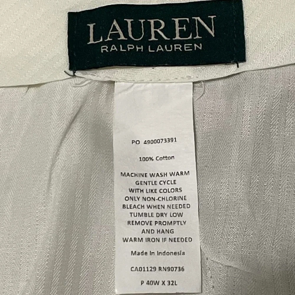 Ralph Lauren Men’s 40x32 (40x31) Relaxed Straight Fit Chino Pants Beige Polo